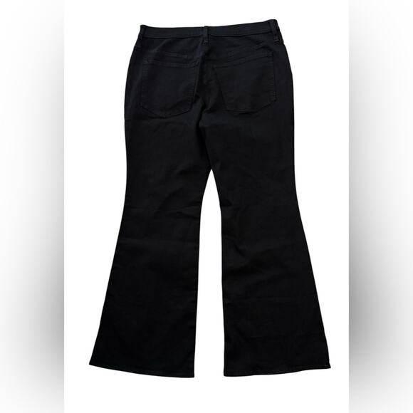 Madewell Slim Skinny Flare Jeans Black Frost Stretch Work Women’s Size 33 NEW - Picture 6 of 11